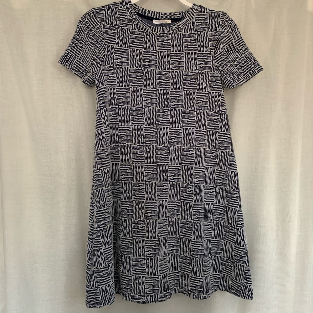 Zara Trafaluc Dress Geometric Pattern A Line